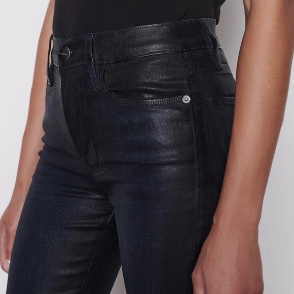 Frame Denim Black Ankle Cropped Jeans - Picture 3 of 9
